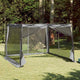 VidaXL Innenzelt mit Dach grau und orange 303 x 303 x 196 cm Taft