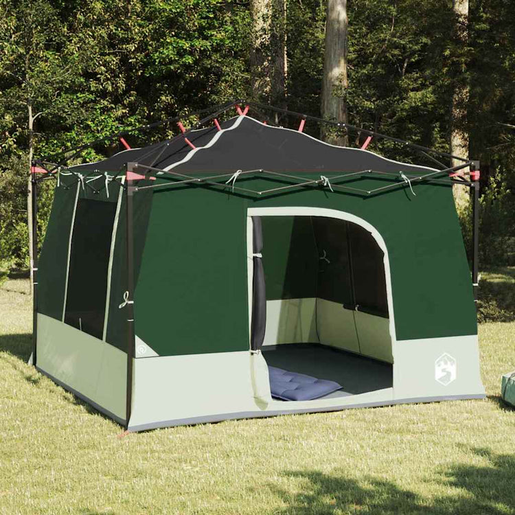 VidaXL Innenzelt mit Dach mit Stauraum grün 290 x 288 x 234 cm Taft