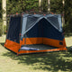 VidaXL Innenzelt mit Dach grau und orange 291 x 291 x 240 cm Taft