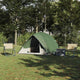 VidaXL Campingzelt mit Dach mit Stauraum, grün, 275 x 230 x 140 cm, Taft