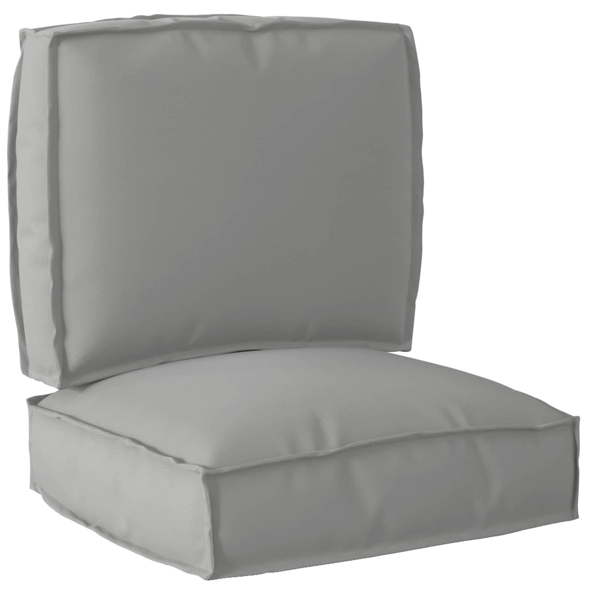 VidaXL Palettenkissen-Set 2-tlg. grauer Oxford-Stoff