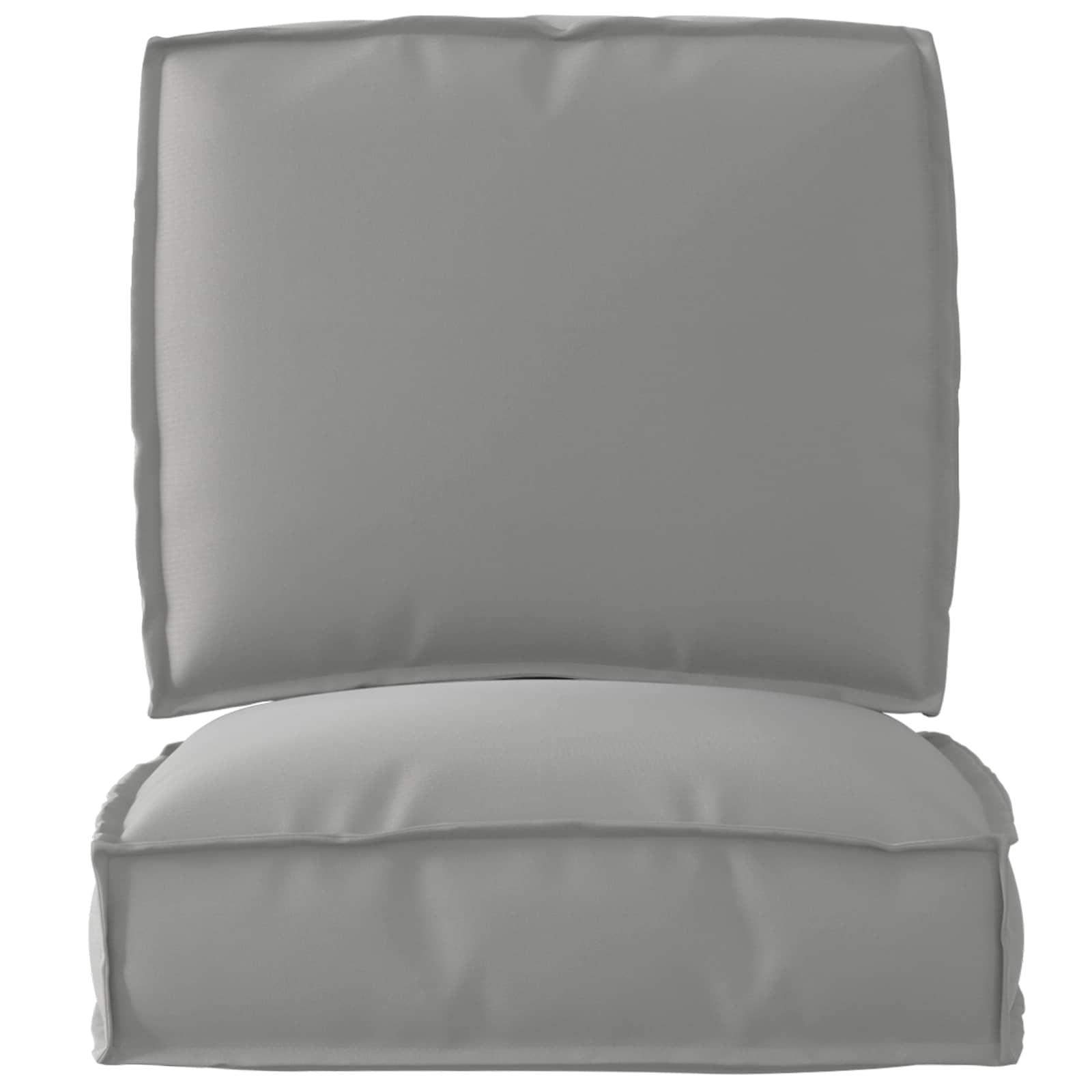 VidaXL Palettenkissen-Set 2-tlg. grauer Oxford-Stoff