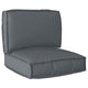VidaXL Palettenkissen-Set 2-tlg. anthrazitfarbener Oxford-Stoff