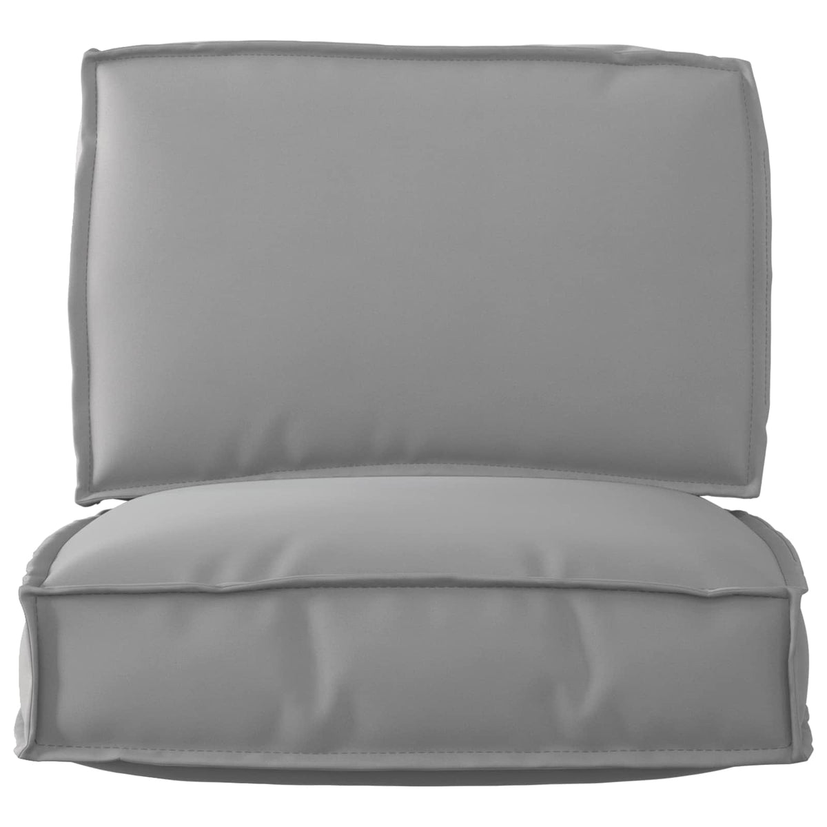 VidaXL Palettenkissen-Set 2-tlg. grauer Oxford-Stoff