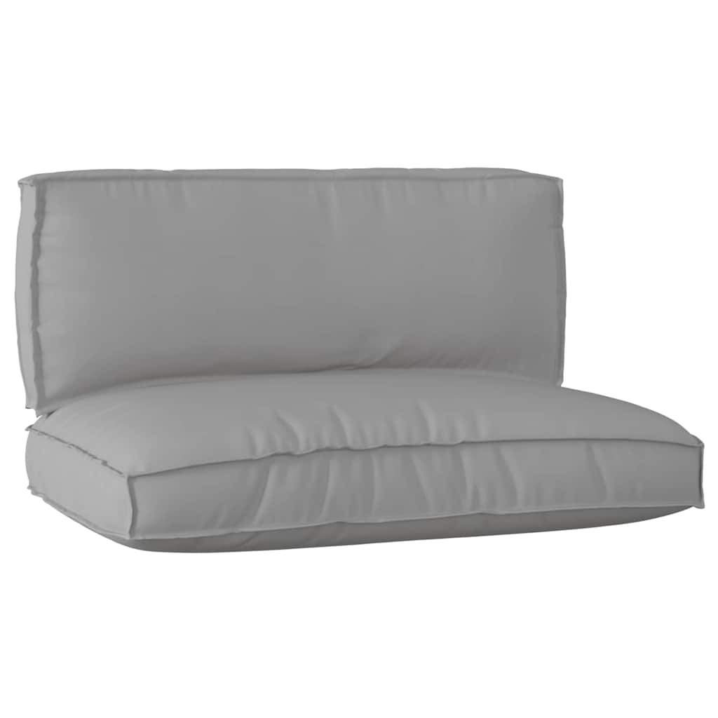 VidaXL Palettenkissen-Set 2-tlg. grauer Oxford-Stoff