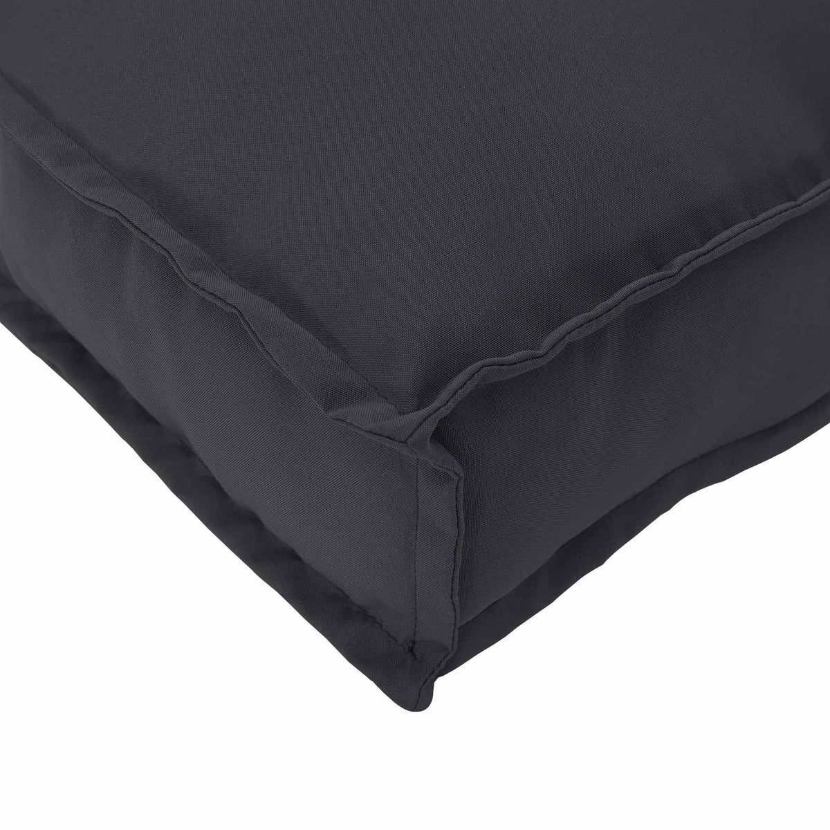 VidaXL Palettenkissen-Set 2-tlg. schwarzer Oxford-Stoff