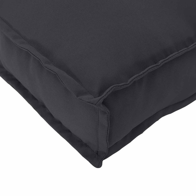 VidaXL Palettenkissen-Set 2-tlg. schwarzer Oxford-Stoff
