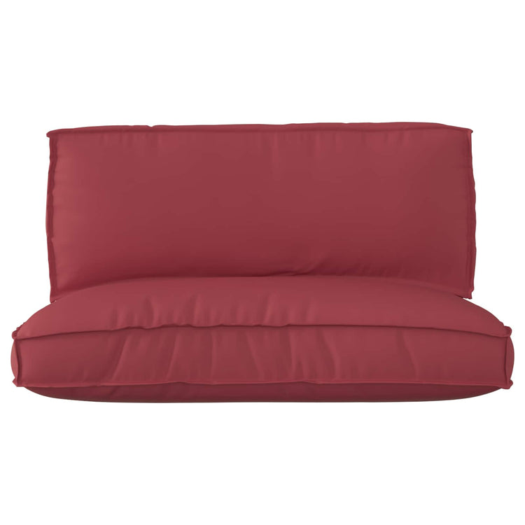 VidaXL Palettenkissen-Set 2-tlg. weinroter Oxford-Stoff