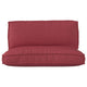 VidaXL Palettenkissen-Set 2-tlg. weinroter Oxford-Stoff