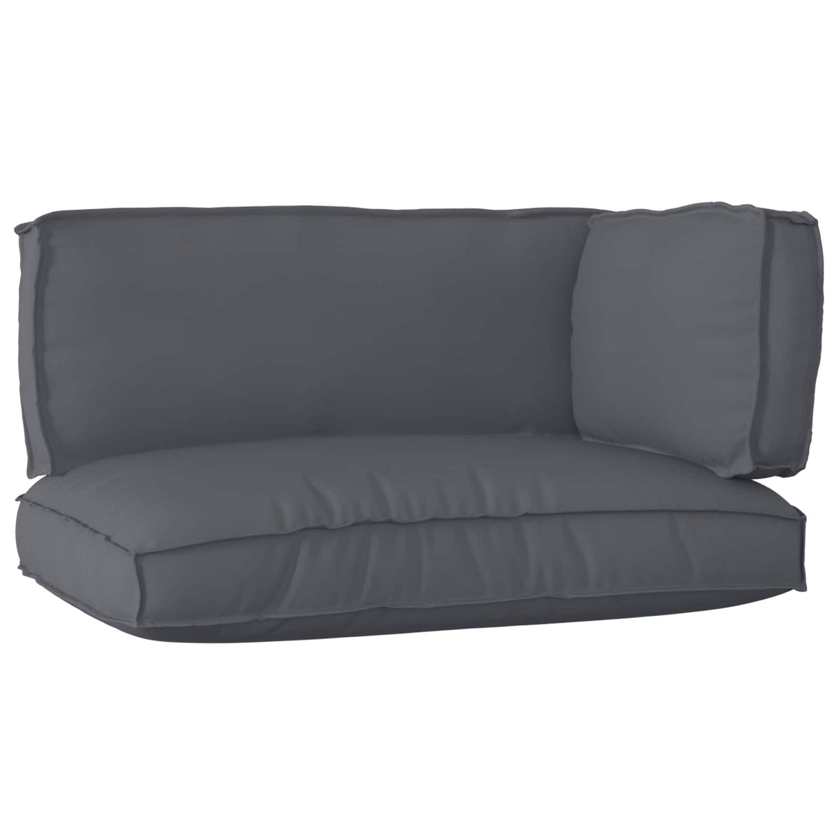 VidaXL Palettenkissen-Set 3-tlg. anthrazitfarbener Oxford-Stoff