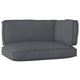 VidaXL Palettenkissen-Set 3-tlg. anthrazitfarbener Oxford-Stoff