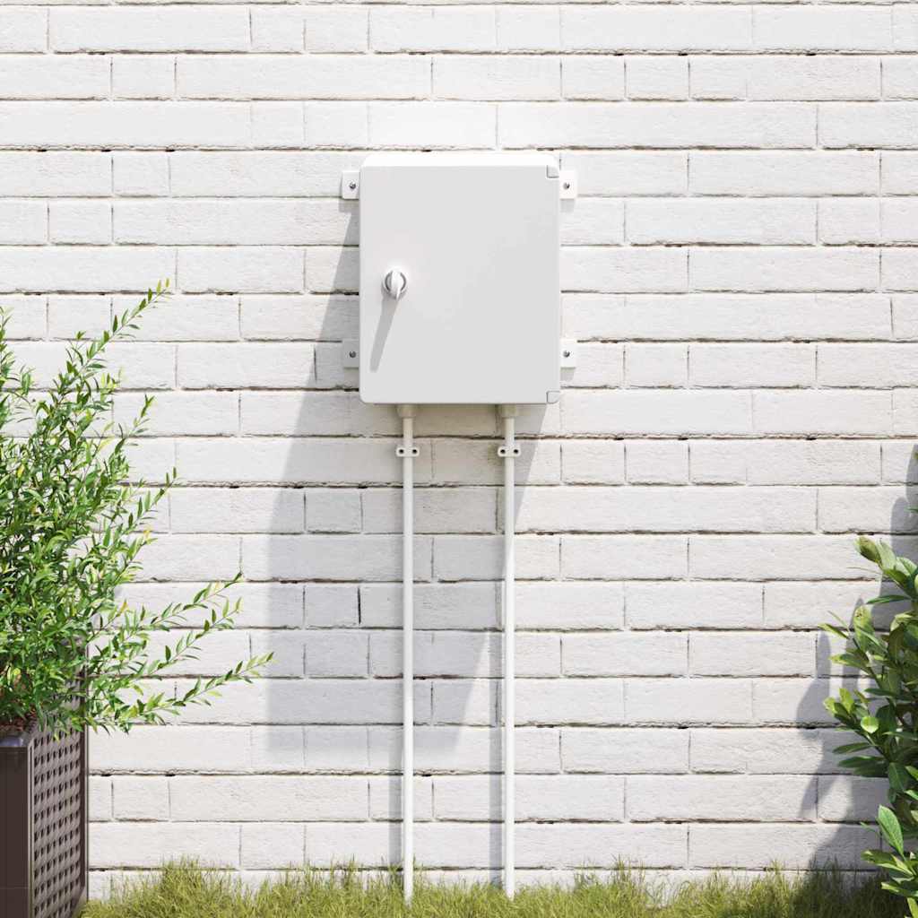 Vidaxxl Steuerkasten grau 47 x 20 x 60 cm ABS-Kunststoff