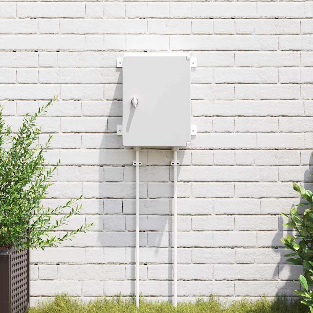 Vidaxxl Steuerkasten grau 47 x 20 x 60 cm ABS-Kunststoff