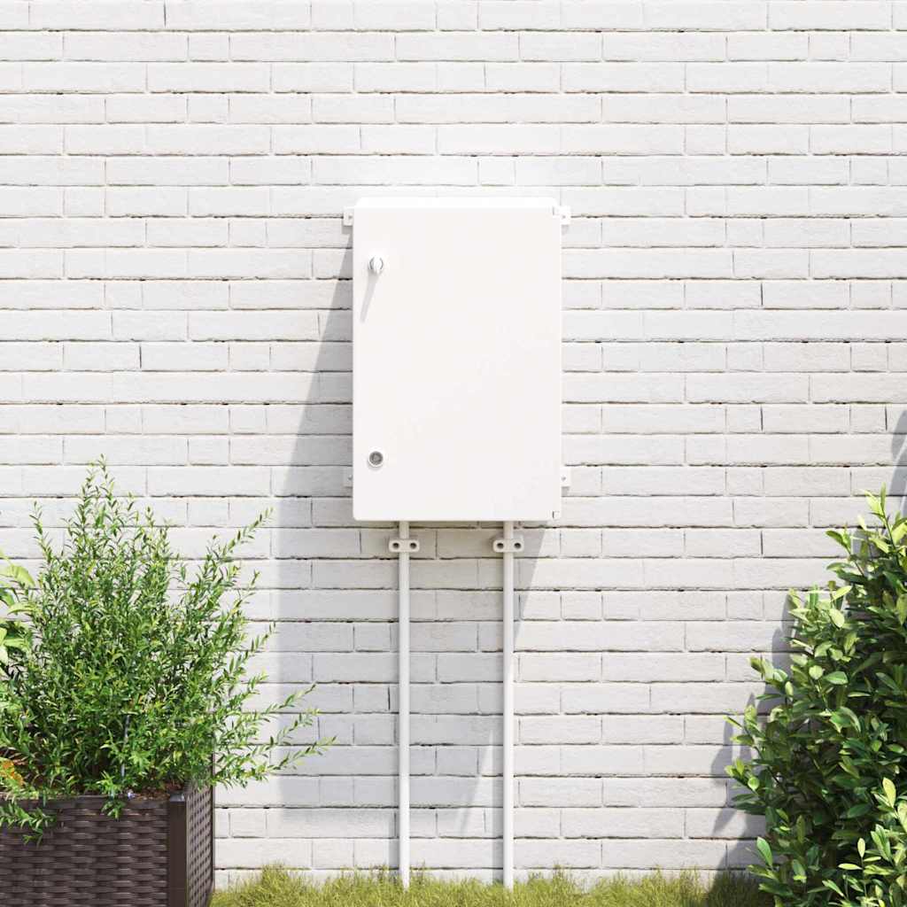 Vidaxxl Steuerkasten grau 47 x 20 x 60 cm ABS-Kunststoff