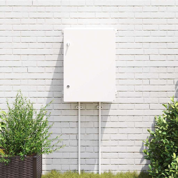 Vidaxxl Steuerkasten grau 47 x 20 x 60 cm ABS-Kunststoff