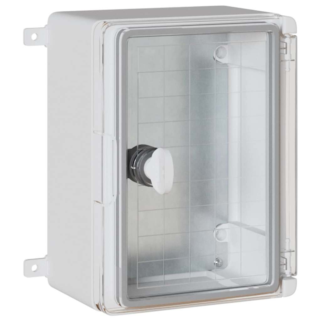 Vidaxxl Steuerkasten grau 47 x 20 x 60 cm ABS-Kunststoff