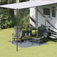 Vidaxl Zeltteppich blau und grau 200 x 200 cm Polyethylen