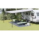 Vidaxxl Zeltteppich blau und grau 500 x 250 cm Polyethylen