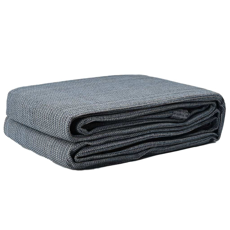 Vidaxxl Zeltteppich blau und grau 500 x 250 cm Polyethylen