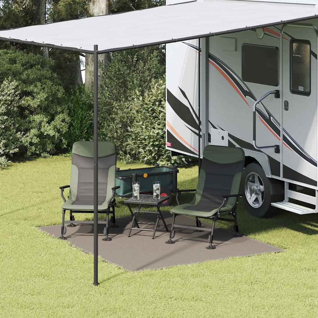 Vidaxl Zeltteppich hellgrau 200 x 250 cm Polyethylen