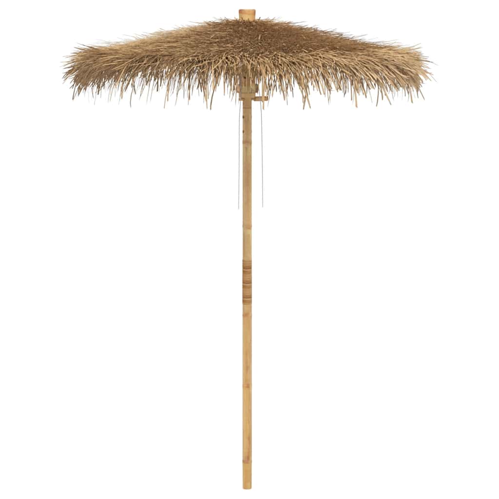 VidaXL Tiki-Regenschirm mit Bananenblatt-Baldachin 180 cm Bambus