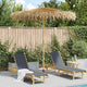VidaXL Tiki-Regenschirm mit Bananenblatt-Baldachin 240 cm Bambus