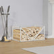 Vidaxx Kaminholzregal 70x43x34,5 cm kaltgewalzter Stahl weiß