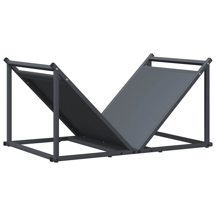 Vidaxx Kaminholzregal 70x43x34,5 cm kaltgewalzter Stahl Anthrazit