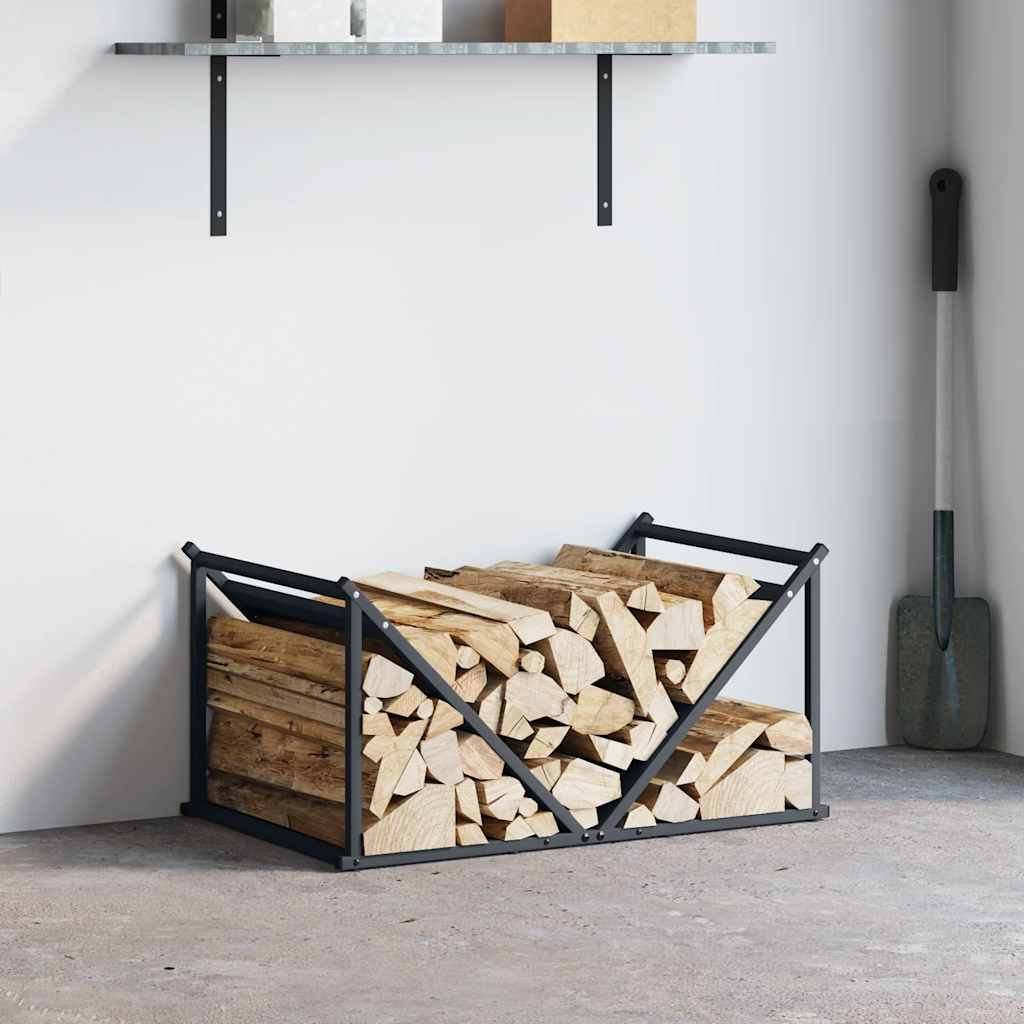 Vidaxx Kaminholzregal 70x43x34,5 cm kaltgewalzter Stahl Anthrazit