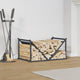 Vidaxx Kaminholzregal 70x43x34,5 cm kaltgewalzter Stahl Anthrazit