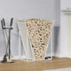 Vidaxx Kaminholzregal 69,5x35x81 cm kaltgewalzter Stahl weiß