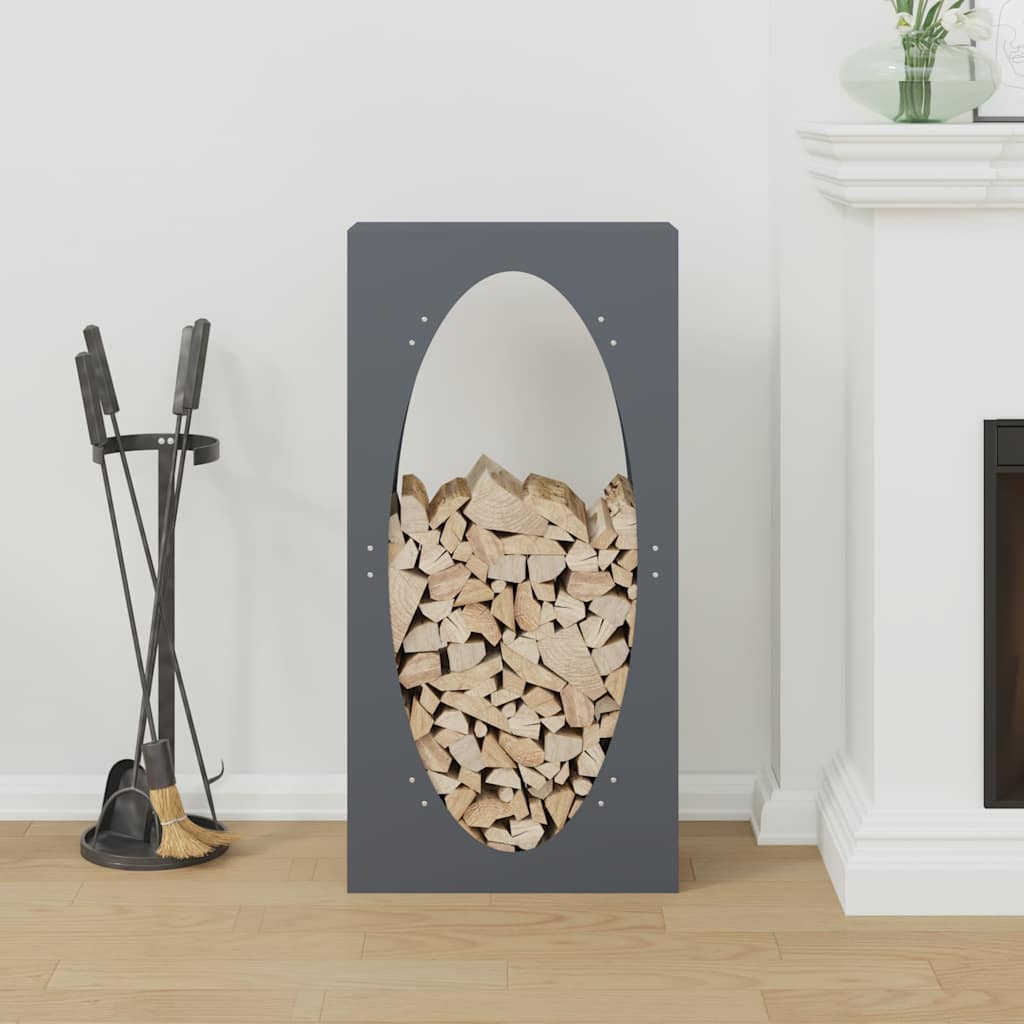 Vidaxx Kaminholzregal 50x23x100 cm kaltgewalzter Stahl Anthrazit