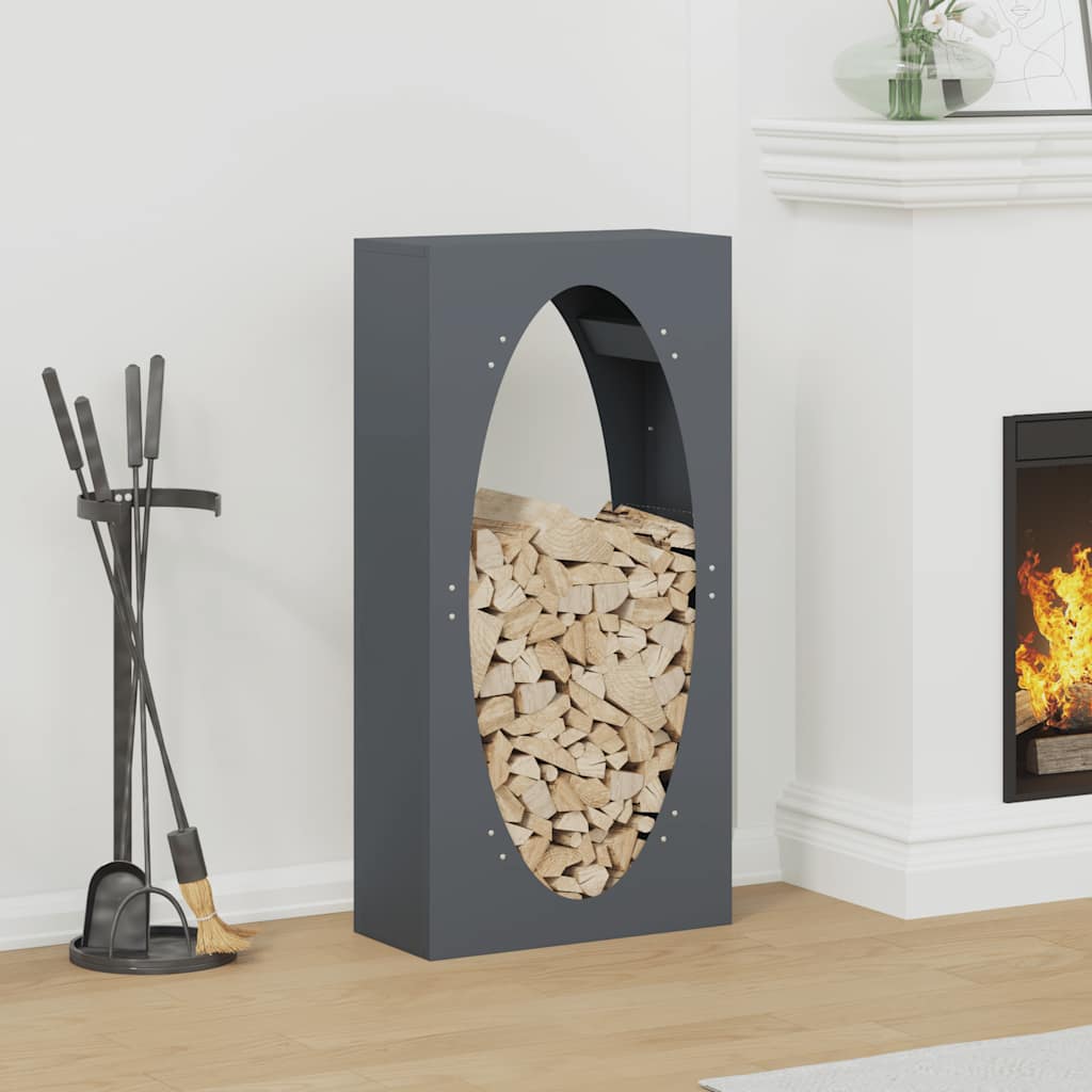 Vidaxx Kaminholzregal 50x23x100 cm kaltgewalzter Stahl Anthrazit