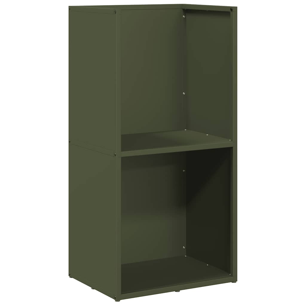 Vidaxx Kaminholzregal 40x30x80 cm kaltgewalzter Stahl olivgrün