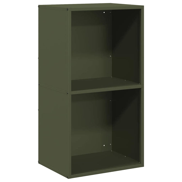 Vidaxx Kaminholzregal 40x30x75 cm kaltgewalzter Stahl olivgrün
