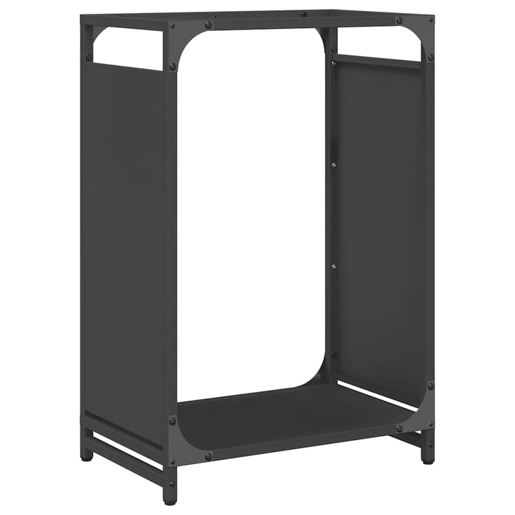 Vidaxx Kaminholzregal 44x28x65 cm kaltgewalzter Stahl schwarz