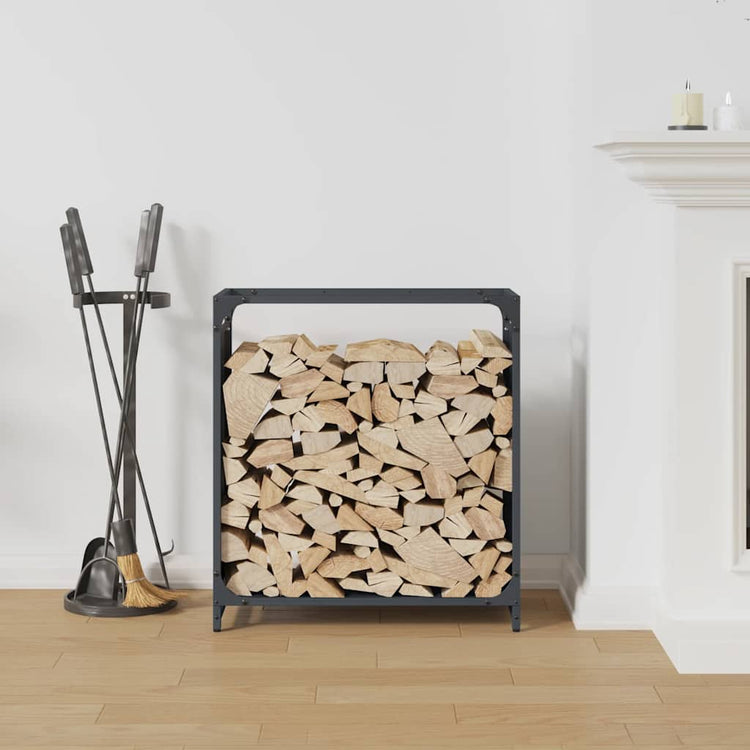 Vidaxx Kaminholzregal 60x28x65 cm kaltgewalzter Stahl anthrazit