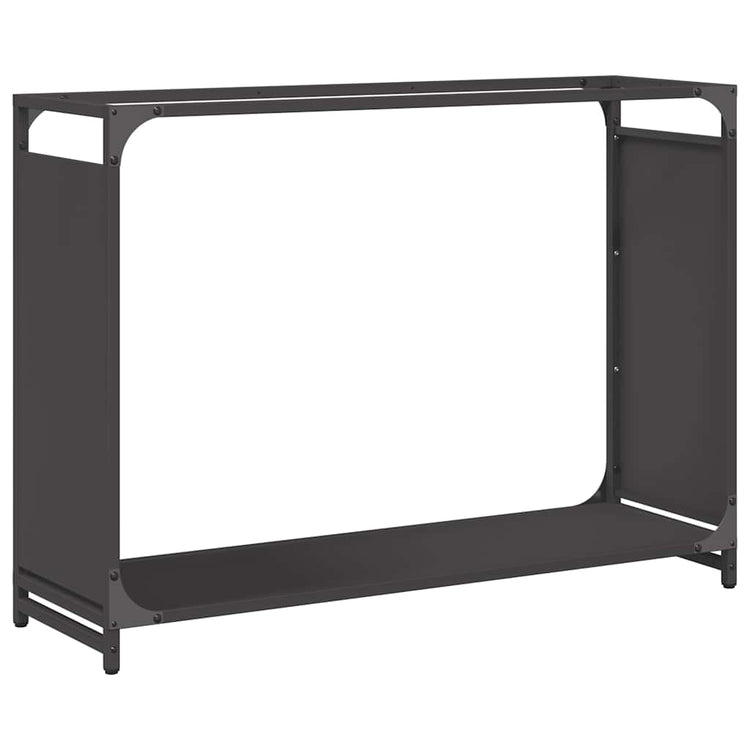Vidaxx Kaminholzregal 90x28x65 cm kaltgewalzter Stahl schwarz