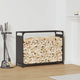 Vidaxx Kaminholzregal 90x28x65 cm kaltgewalzter Stahl schwarz