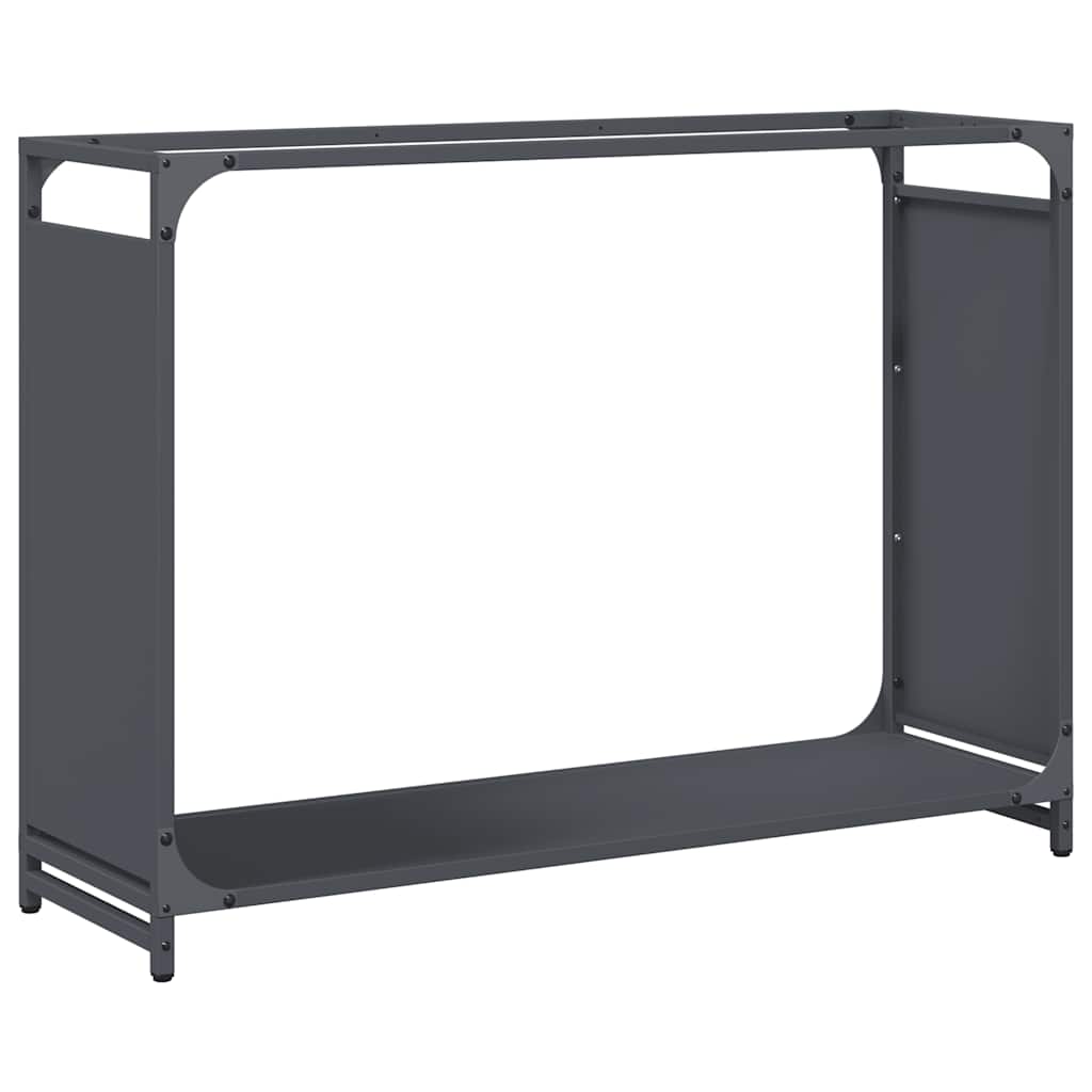 VidaXL Kaminholzregal 90x28x65 cm kaltgewalzter Stahl Anthrazit