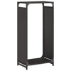 Vidaxx Kaminholzregal 44x28x90 cm kaltgewalzter Stahl schwarz