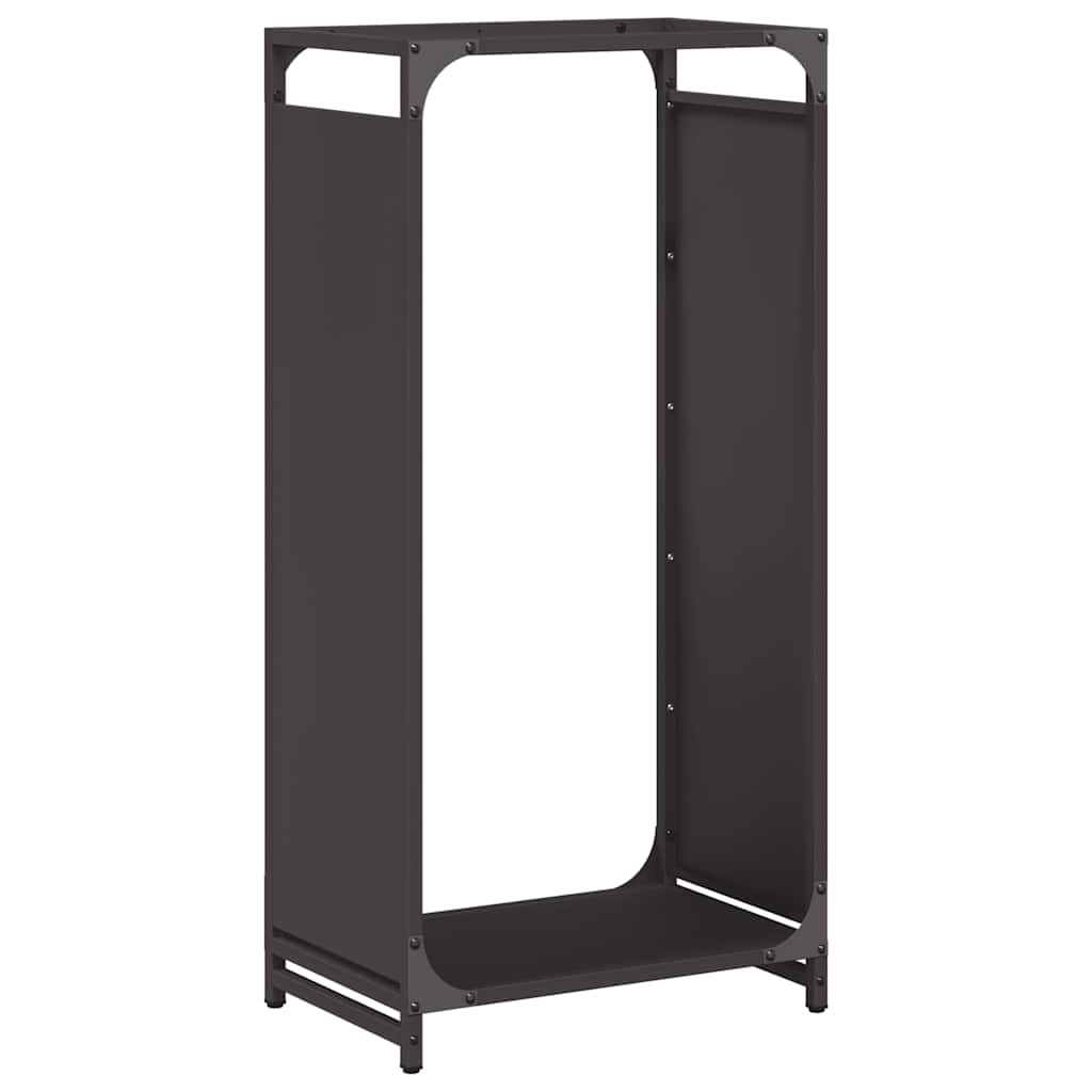 Vidaxx Kaminholzregal 44x28x90 cm kaltgewalzter Stahl schwarz