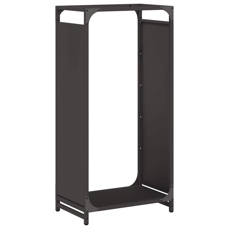 Vidaxx Kaminholzregal 44x28x90 cm kaltgewalzter Stahl schwarz