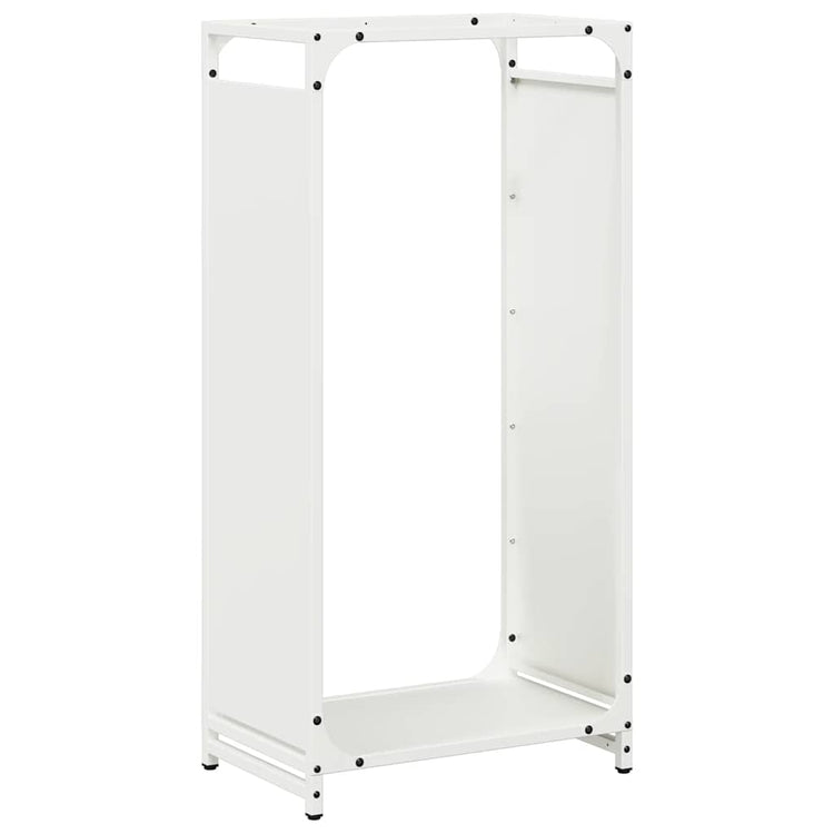 Vidaxx Kaminholzregal 44x28x90 cm kaltgewalzter Stahl weiß