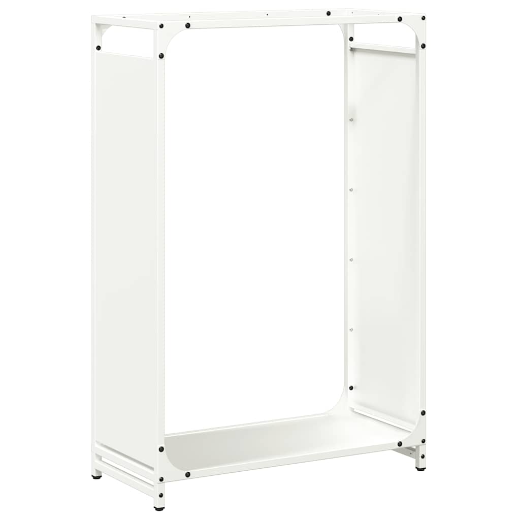 Vidaxx Kaminholzregal 60x28x90 cm kaltgewalzter Stahl weiß