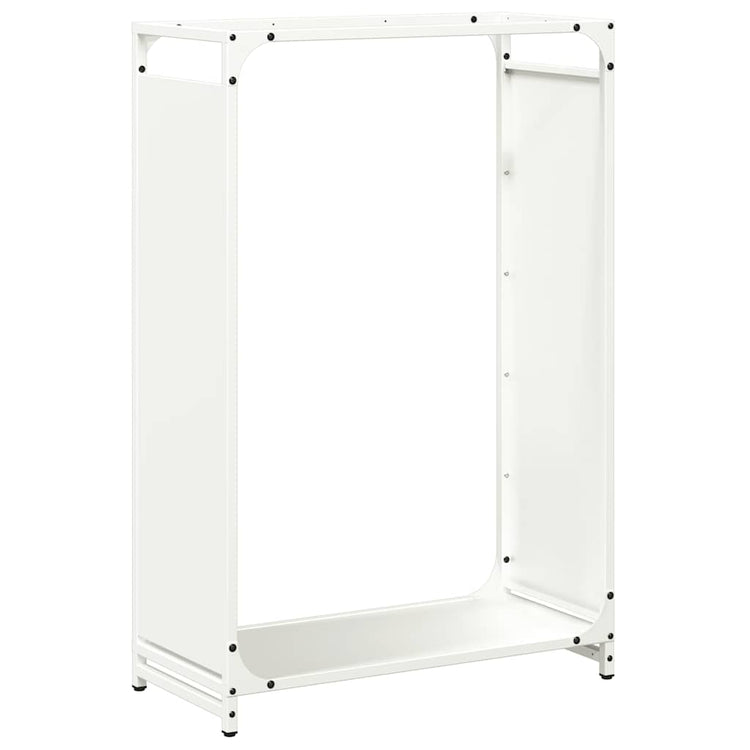 Vidaxx Kaminholzregal 60x28x90 cm kaltgewalzter Stahl weiß