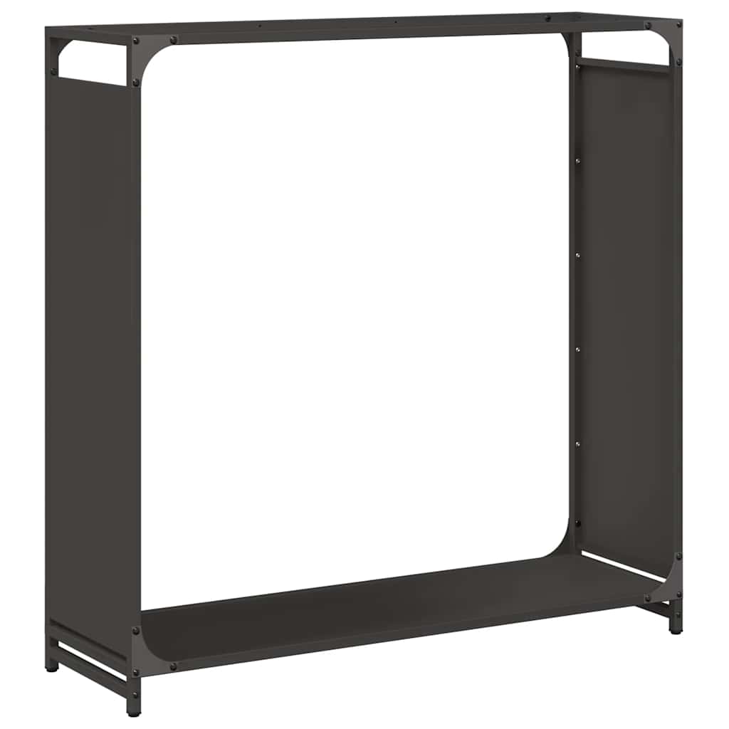 Vidaxx Kaminholzregal 90x28x90 cm kaltgewalzter Stahl schwarz