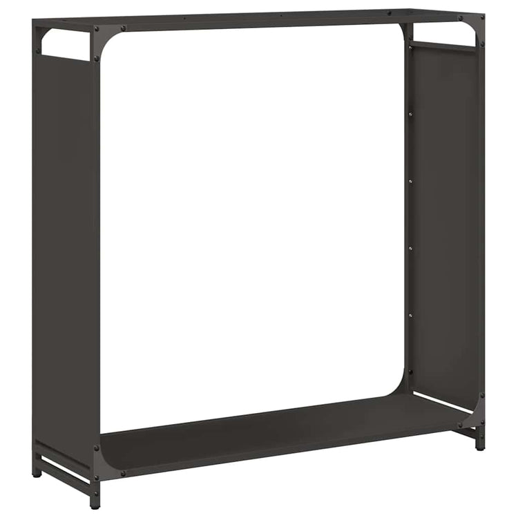 Vidaxx Kaminholzregal 90x28x90 cm kaltgewalzter Stahl schwarz