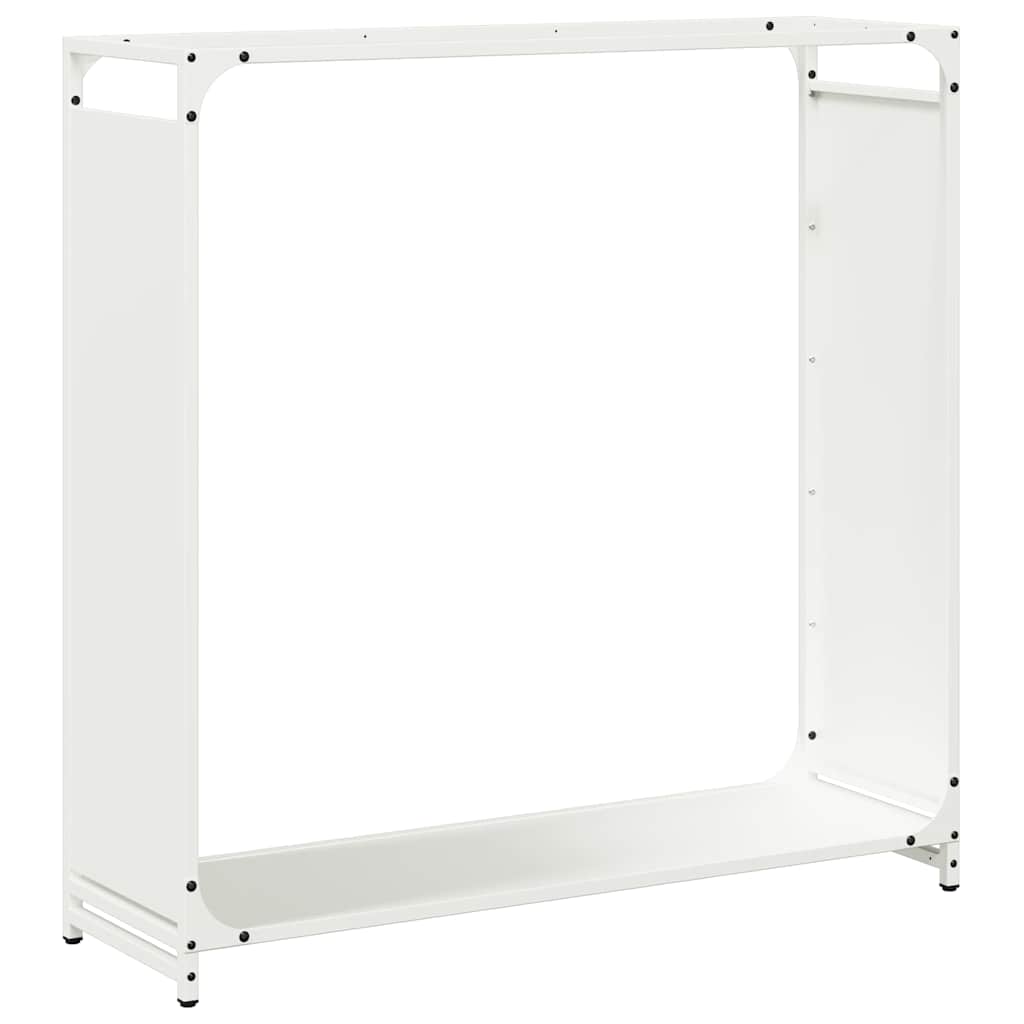 Vidaxx Kaminholzregal 90x28x90 cm kaltgewalzter Stahl weiß