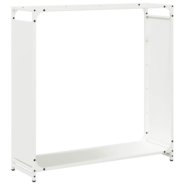 Vidaxx Kaminholzregal 90x28x90 cm kaltgewalzter Stahl weiß